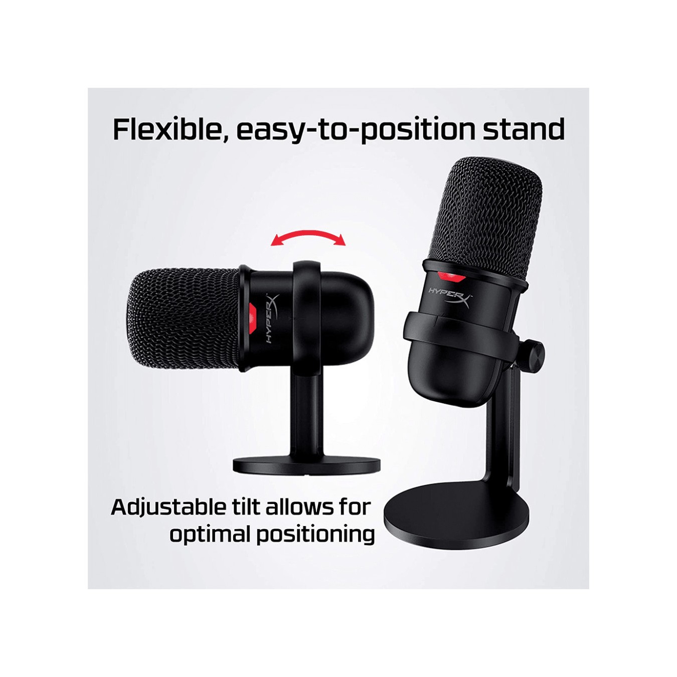 HyperX SoloCast USB Condenser Microphone – 24-bit 96 kHz | Armenius Store