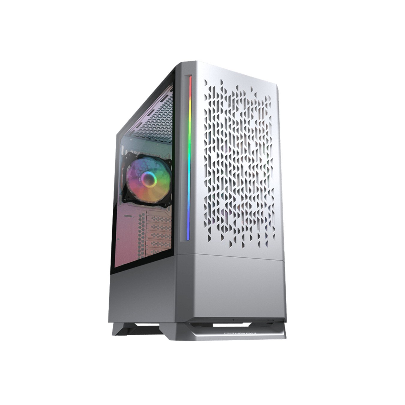 Cougar MX430 Air RGB Mid Tower ATX Case – Tempered Glass White | Armenius Store