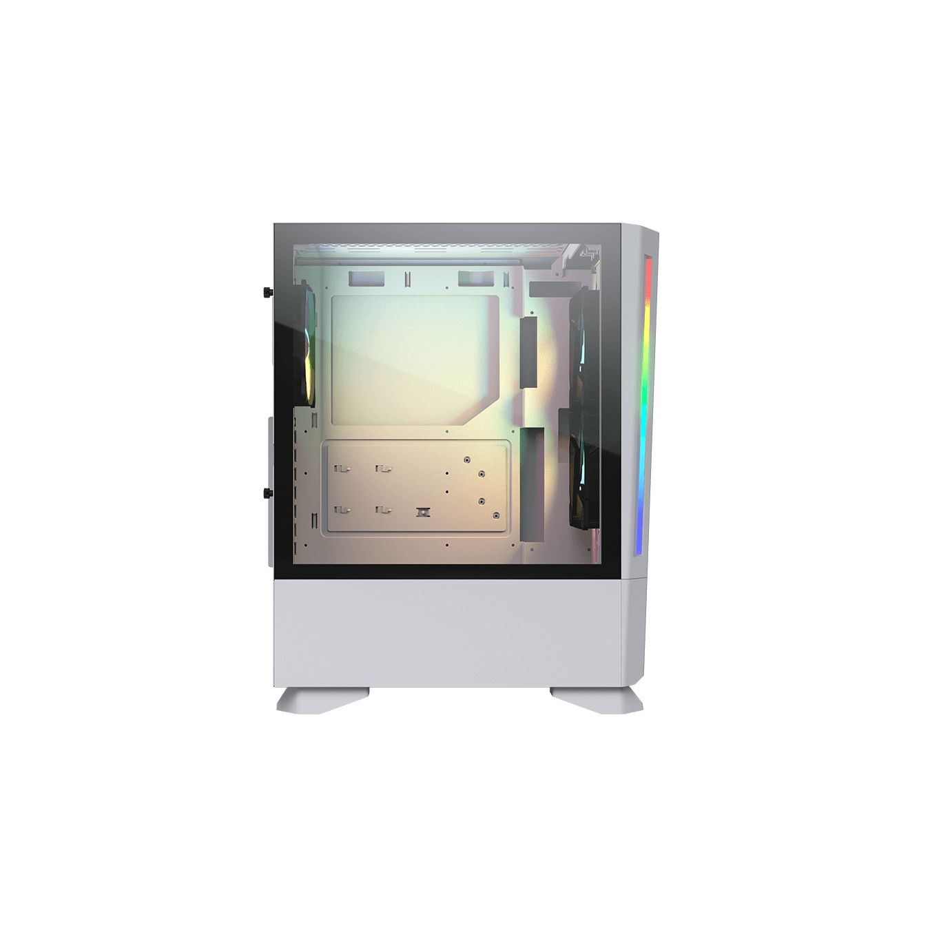Cougar MX430 Air RGB Mid Tower ATX Case – Tempered Glass White | Armenius Store