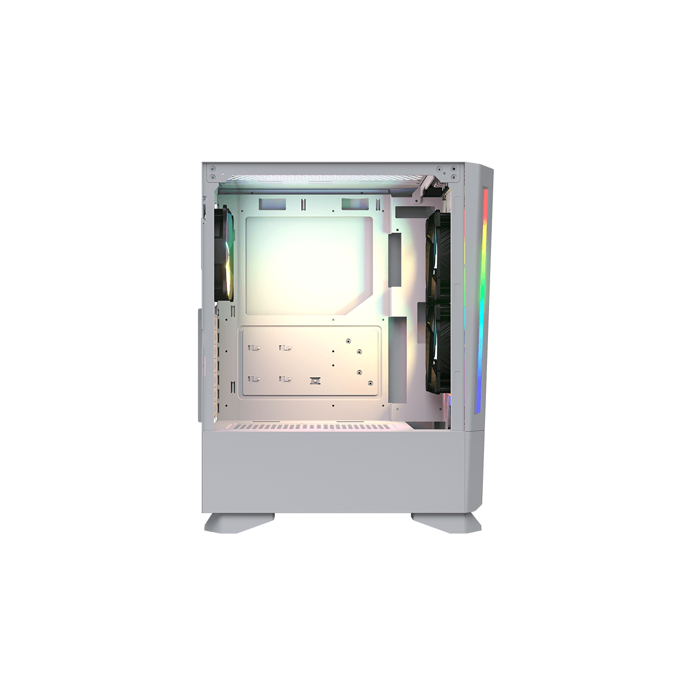Cougar MX430 Air RGB Mid Tower ATX Case – Tempered Glass White | Armenius Store