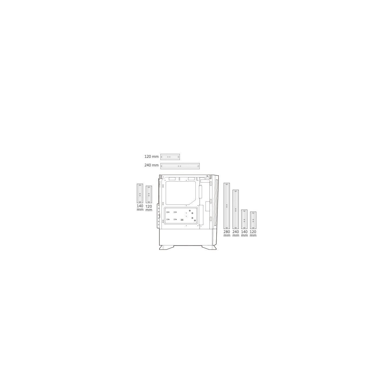 Cougar MX430 Air RGB Mid Tower ATX Case – Tempered Glass White | Armenius Store