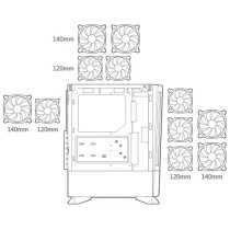 Cougar MX430 Air RGB Mid Tower ATX Case – Tempered Glass White | Armenius Store