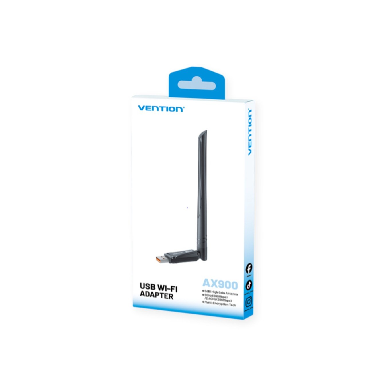 Vention AX900 USB Wi-Fi 6 Adapter - Dual Band 886Mbps | Armenius Store