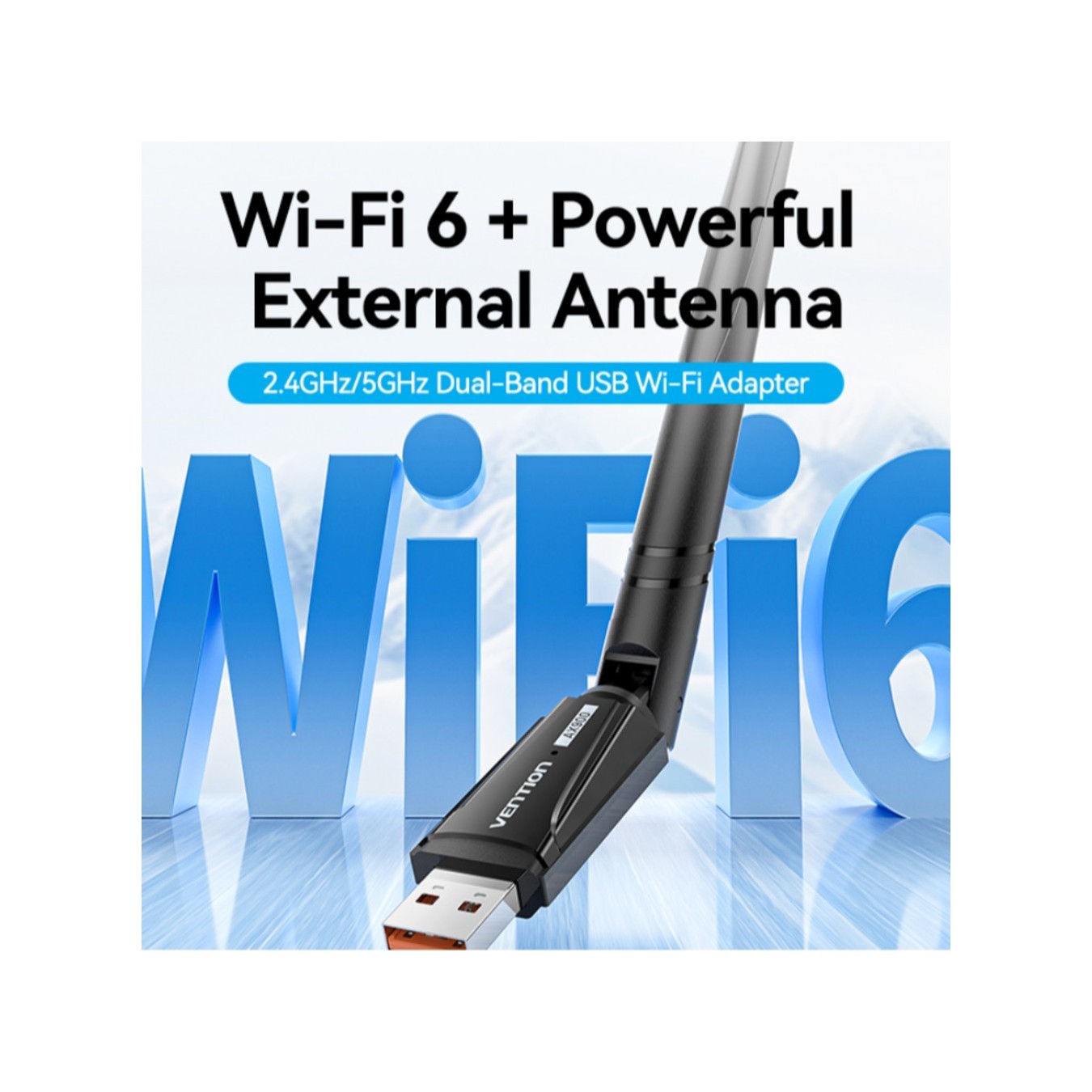 Vention AX900 USB Wi-Fi 6 Adapter - Dual Band 886Mbps | Armenius Store