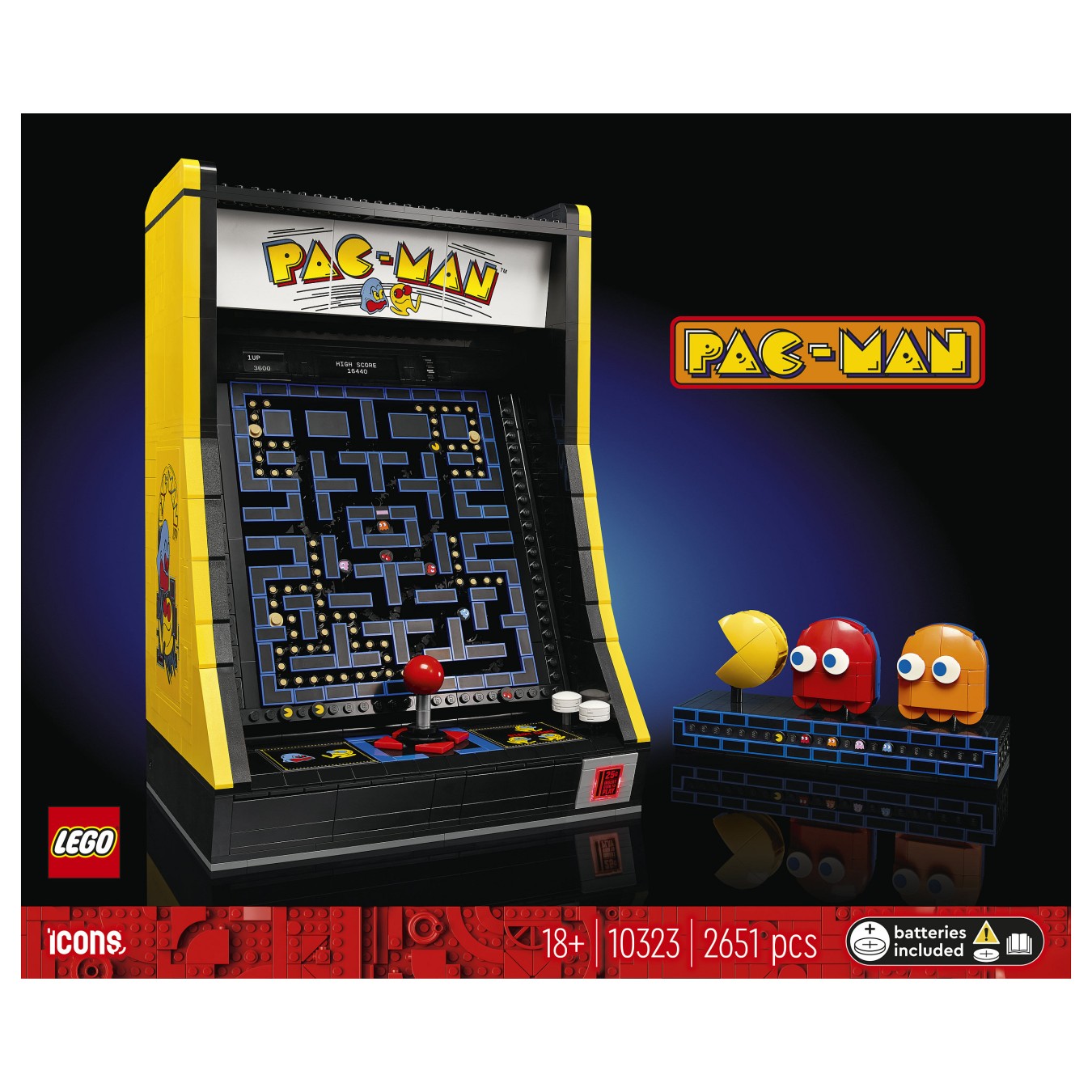 Buy LEGO Icons PAC-MAN Spielautomat 10323 in Cyprus, Nicosia, Limassol, Larnaka, Pafos