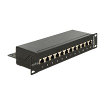 Buy Delock 10? Patchpanel 12 Port Cat.6A schwarz in Cyprus, Nicosia, Limassol, Larnaka, Pafos