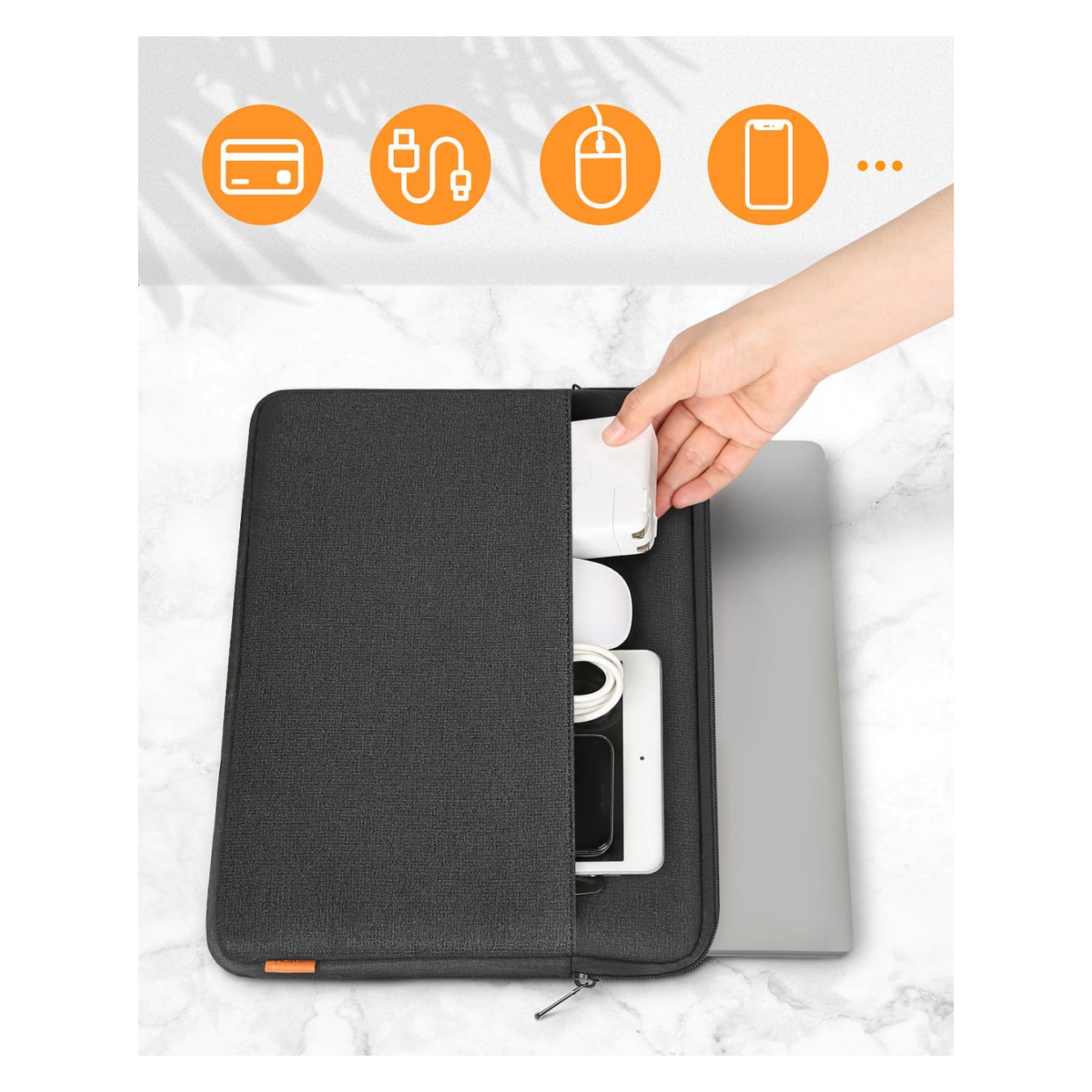 Buy inateck Laptoptasche 15,6' Zubehörtasche [LB01005-15_black] in Cyprus, Nicosia, Limassol, Larnaka, Pafos