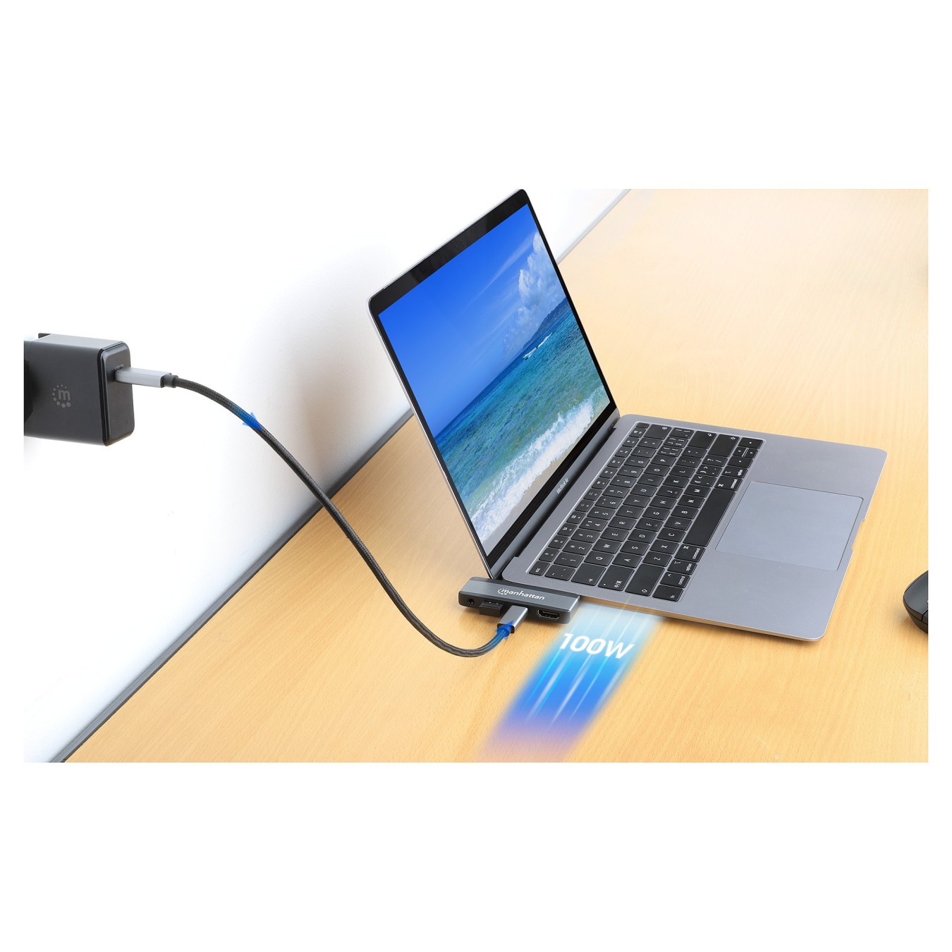 Buy MANHATTAN USB-C PD auf HDMI 4-in-1 Mobile Dockingstation in Cyprus, Nicosia, Limassol, Larnaka, Pafos