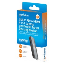 Buy MANHATTAN USB-C PD auf HDMI 4-in-1 Mobile Dockingstation in Cyprus, Nicosia, Limassol, Larnaka, Pafos
