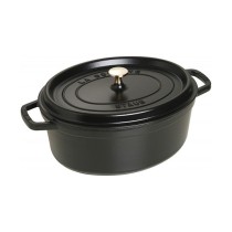 Buy Staub La Cocotte 31cm oval. schwarz. Gusseisen in Cyprus, Nicosia, Limassol, Larnaka, Pafos