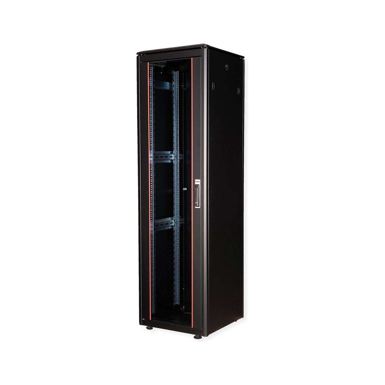 Buy ROLINE 19-Zoll Netzwerkschrank Pro 47 HE, 600x600 BxT Glastr schwarz in Cyprus, Nicosia, Limassol, Larnaka, Pafos