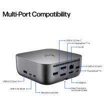 Buy D HP Thunderbolt 4 100W G6 Dock TBT4 HDMI RJ-45 2xUSB-C 2xDP 3xUSB UK Plug in Cyprus, Nicosia, Limassol, Larnaka, Pafos