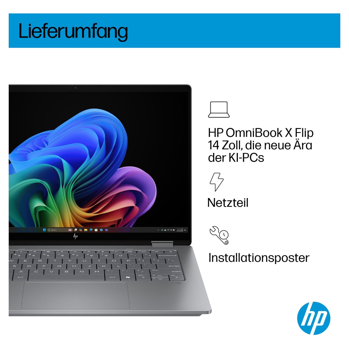 Buy HP OmniBook X Flip 14-fk0178ng RYZ AI 7 350 32GB 1TBSSD W11 Home Touch in Cyprus, Nicosia, Limassol, Larnaka, Pafos