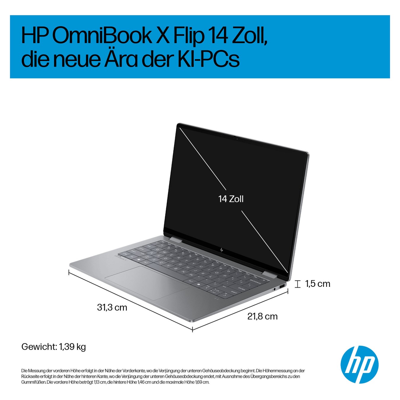 Buy HP OmniBook X Flip 14-fk0178ng RYZ AI 7 350 32GB 1TBSSD W11 Home Touch in Cyprus, Nicosia, Limassol, Larnaka, Pafos