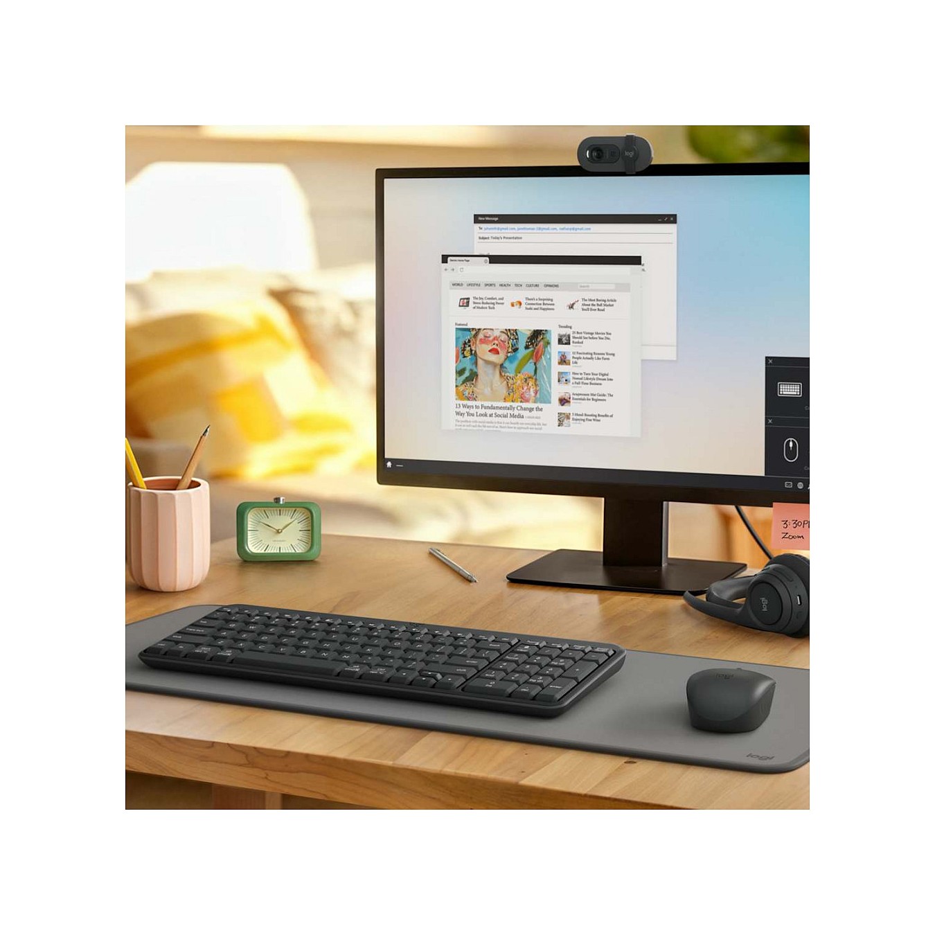 Buy Logitech MK250 Wireless Keyboard and Mouse Graphite (DE) in Cyprus, Nicosia, Limassol, Larnaka, Pafos