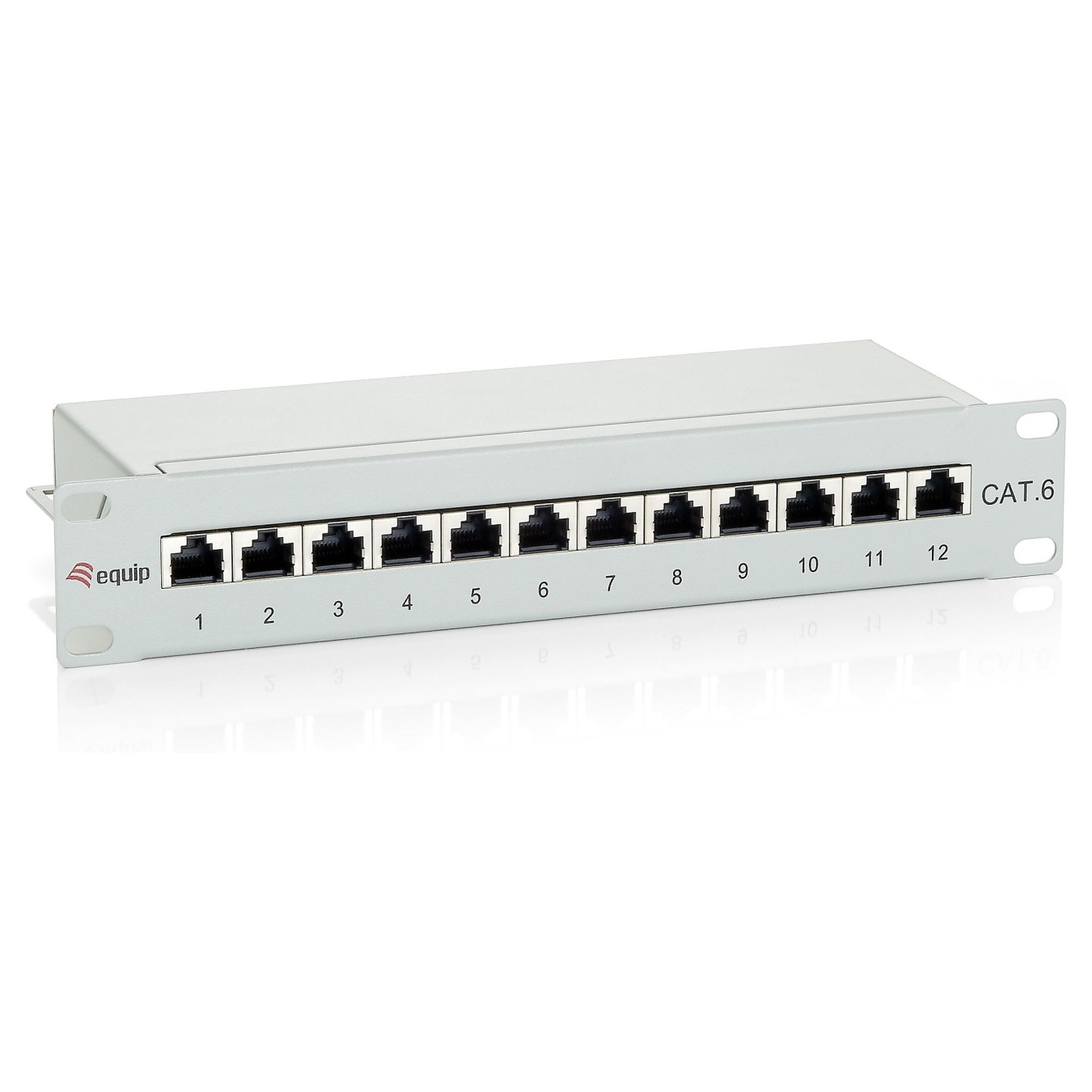 Buy Equip Patchpanel 12x RJ45 Cat6 10' FTP 1HE ISO IEC hellgrau in Cyprus, Nicosia, Limassol, Larnaka, Pafos