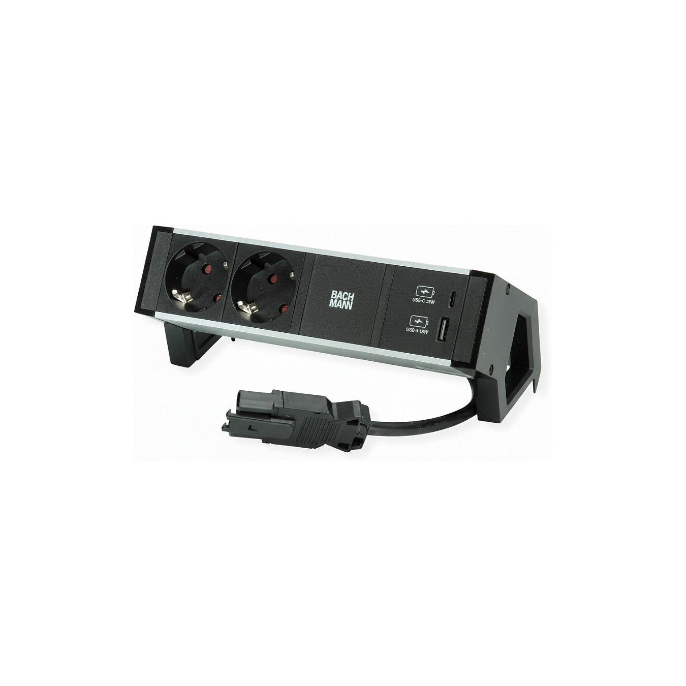 Buy BACHMANN DESK2 2xCEE7 3 USB Schwarz USB Charger C C 100W GST18 0,2m in Cyprus, Nicosia, Limassol, Larnaka, Pafos