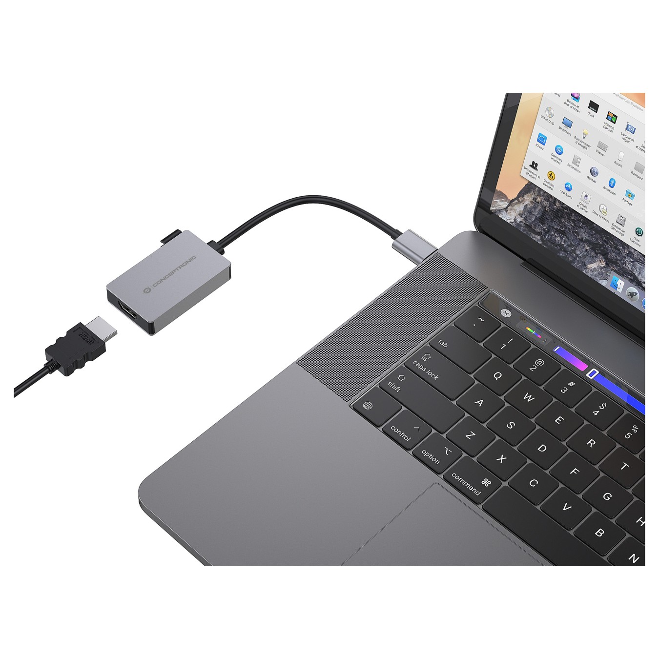 Buy CONCEPTRONIC Adapter USB-A3.2- to HDMI1.4 1080 60Hz 0.16m gr in Cyprus, Nicosia, Limassol, Larnaka, Pafos