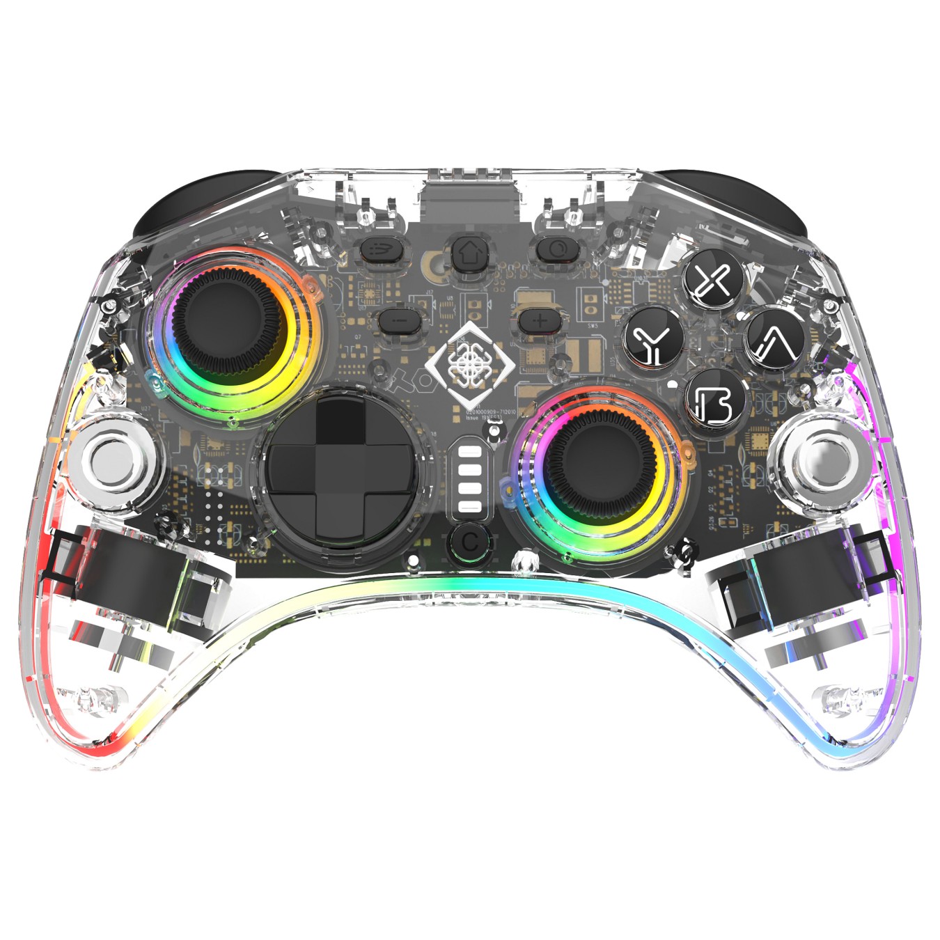 Buy Deltaco Controller 2 C Taste RGB Wireless transparent Switch in Cyprus, Nicosia, Limassol, Larnaka, Pafos