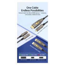Buy HDMI HS Ethernet 2.1 D A D-AOC 8K 60Hz 10.00m grau in Cyprus, Nicosia, Limassol, Larnaka, Pafos