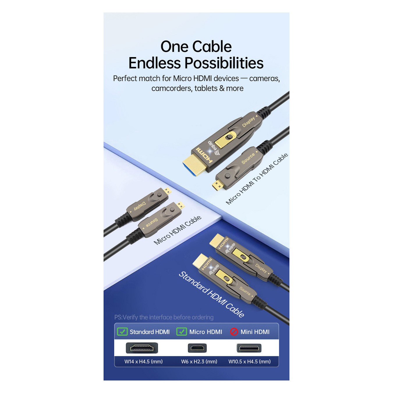 Buy HDMI HS Ethernet 2.1 D A D-AOC 8K 60Hz 10.00m grau in Cyprus, Nicosia, Limassol, Larnaka, Pafos