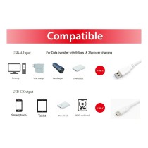 Buy Equip Kabel USB-C3.2- to A Gen1 5Gbps St St 0.50m weiß in Cyprus, Nicosia, Limassol, Larnaka, Pafos