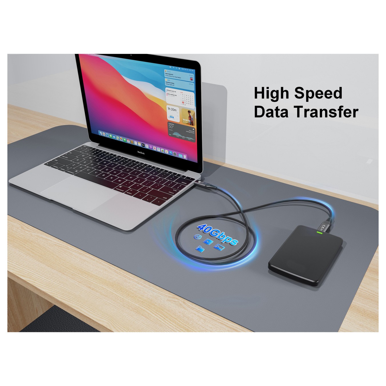 Buy Equip Kabel USB-C4.0- to C Slim PD240W St St 1.20m schwarz in Cyprus, Nicosia, Limassol, Larnaka, Pafos