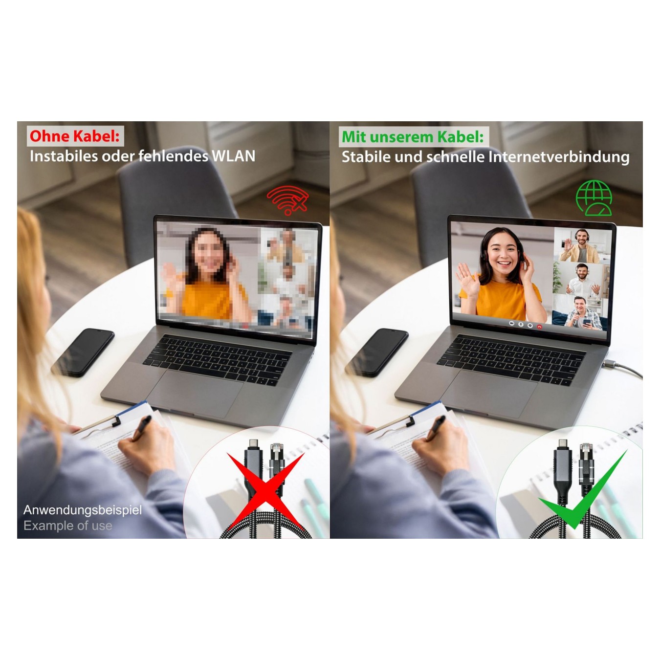 Buy Good Connections Ethernet-Kabel USB-C RJ45, anthrazit, 5,0m in Cyprus, Nicosia, Limassol, Larnaka, Pafos