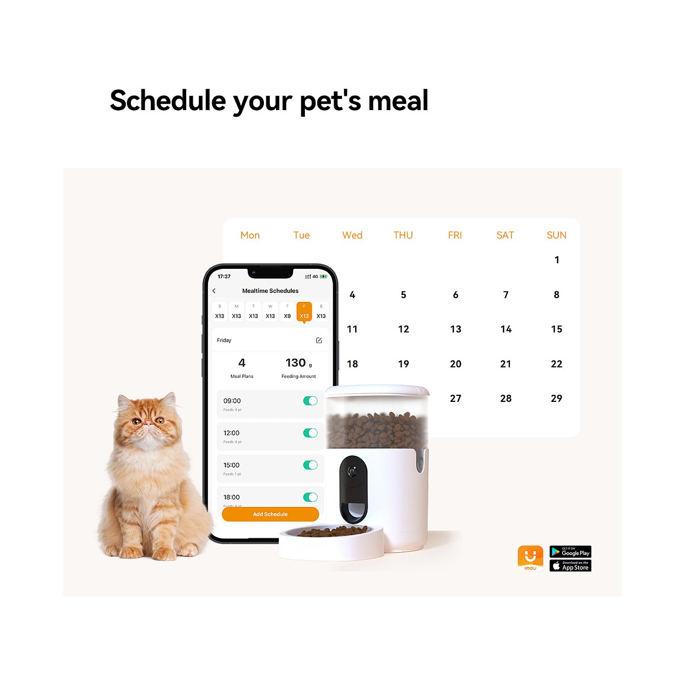 Buy IMOU PF1 4L Video Pet Feeder in Cyprus, Nicosia, Limassol, Larnaka, Pafos