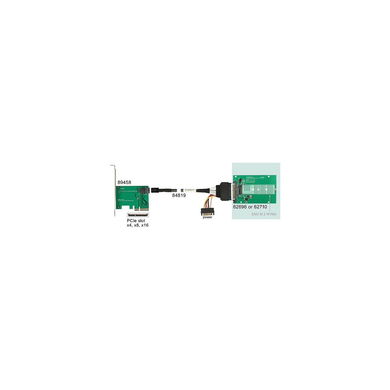 Buy Konverter U.2 SFF-8639 to M.2 NVMe Key M in Cyprus, Nicosia, Limassol, Larnaka, Pafos
