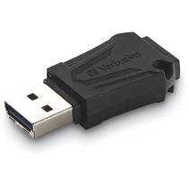 Verbatim ToughMAX USB 2.0 Flash Drive - 16GB - Black, Protective Cap with Key Ring — Buy in Cyprus with Fast Delivery