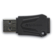 Verbatim ToughMAX USB 2.0 Flash Drive - 16GB - Black, Protective Cap with Key Ring — Buy in Cyprus with Fast Delivery