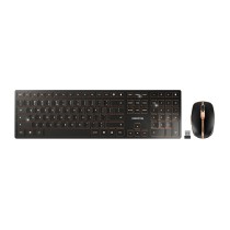 Buy Cherry DW 9000 Slim - Tastatur-und-Maus-Set - kabellos - 2.4 GHz. Bluetooth 4.0 - US mit Euro-Symbol - Schwarz. Bronze in Cy