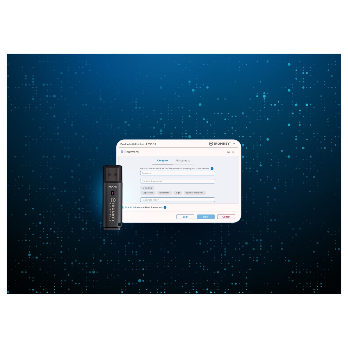 Buy STICK 256GB Kingston IronKey Locker Plus 50 G2 in Cyprus, Nicosia, Limassol, Larnaka, Pafos