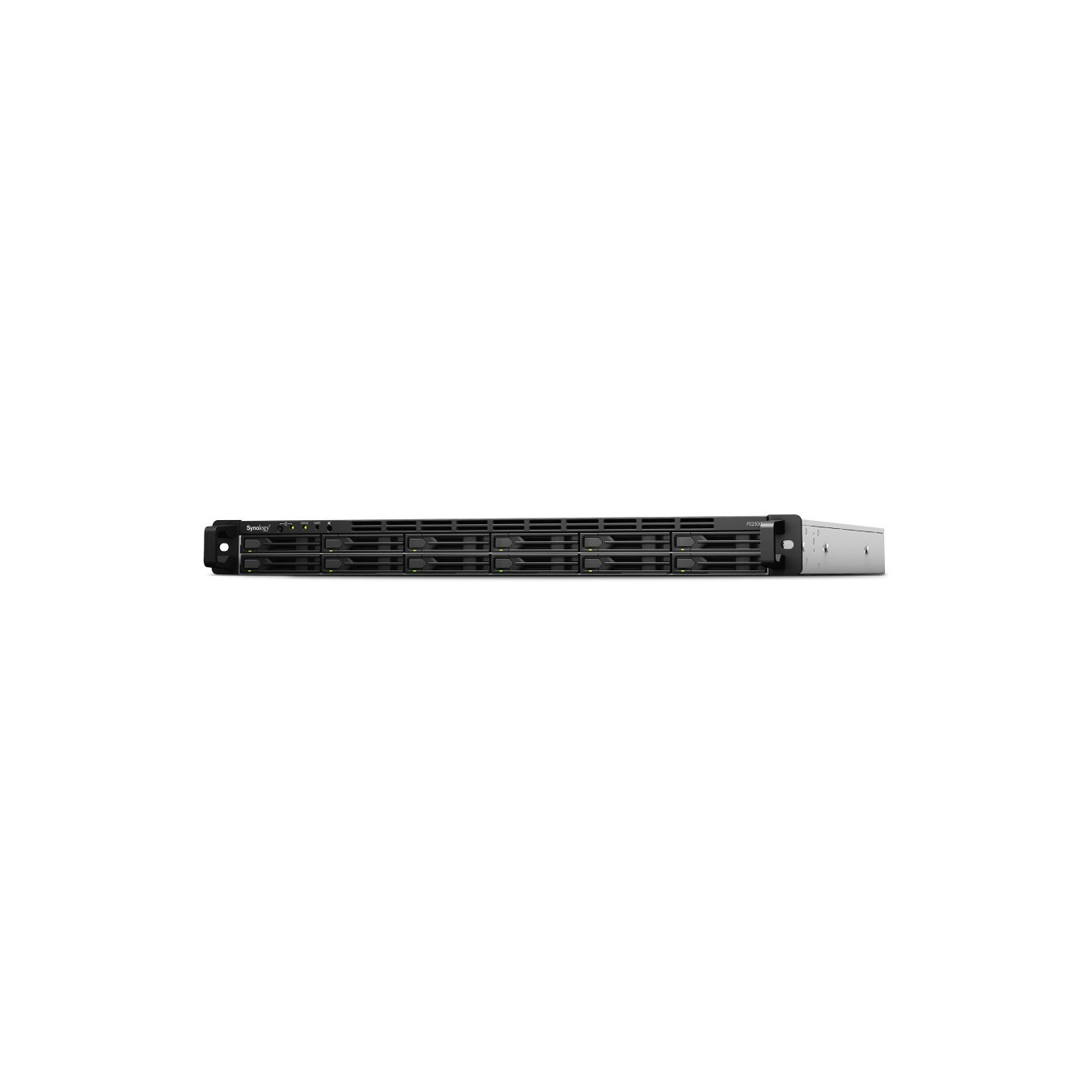 Synology FlashStation FS2500 - V1780B - 12-bay 2U Rack NAS, 8GB DDR4, AMD Ryzen V1780B 3.35–3.6GHz, Black/Grey