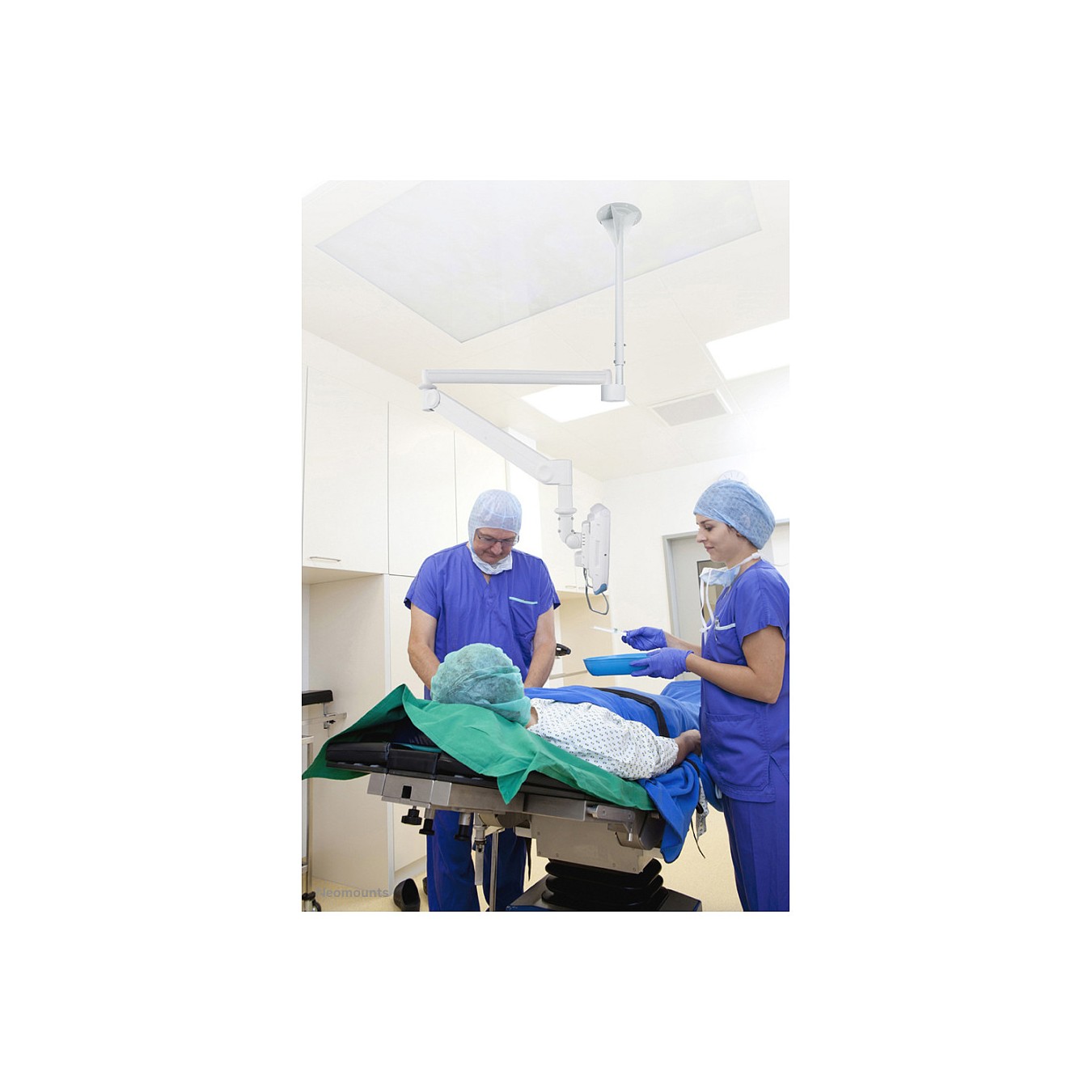 Buy NEOMOUNTS FPMA-HAC100H Medical LCD Ceiling Mount 25,4-81,28cm 10-32Zoll kipp- schwenkbar pivot VESA 75x75 100x100 12k... in 