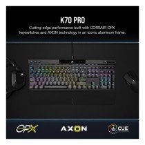 Buy Corsair K70 RGB PRO - Kabelgebunden - USB - Optomechanischer Schlüsselschalter - AZERTY - RGB-LED - Schwarz FR in Cyprus, Ni