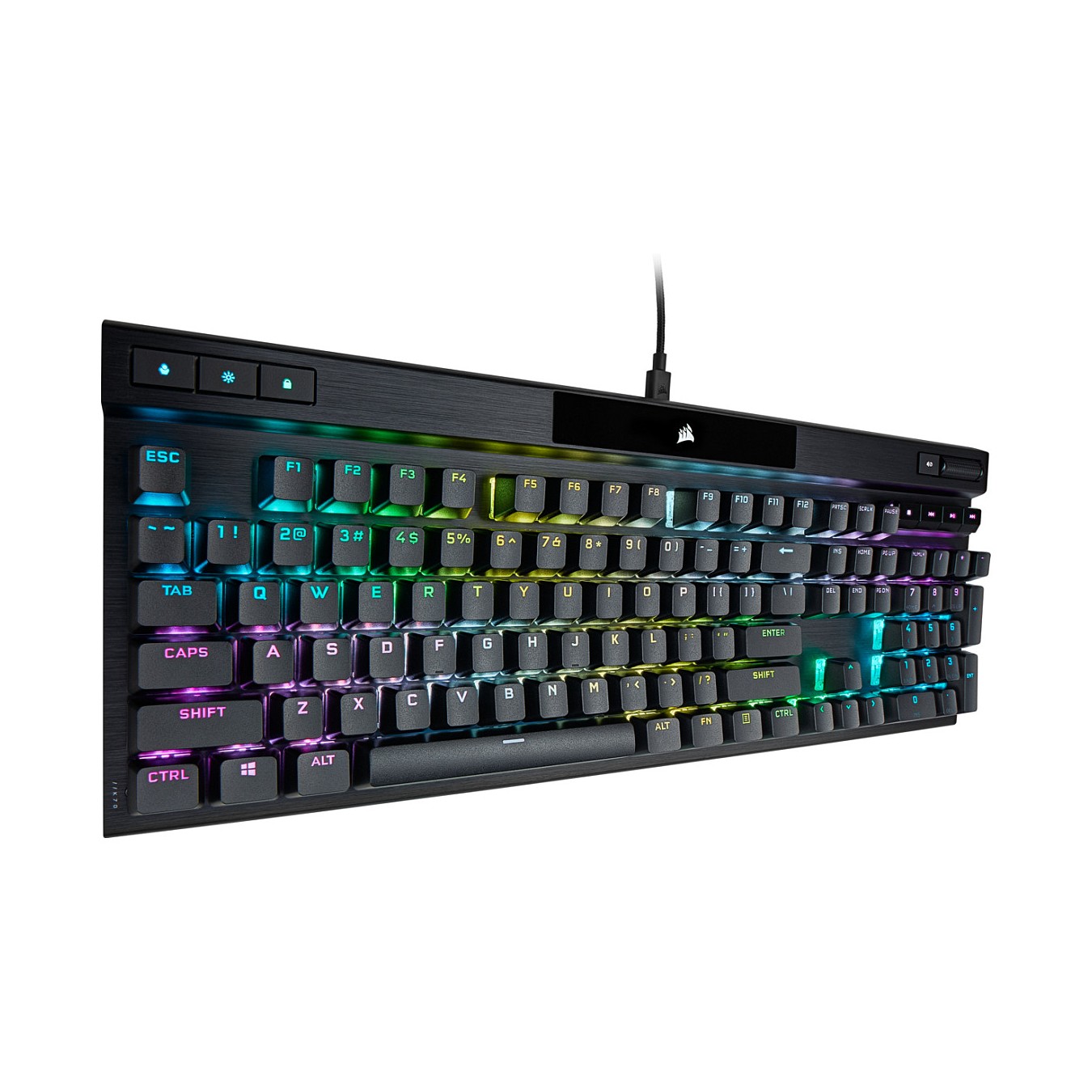 Buy Corsair K70 RGB PRO - Kabelgebunden - USB - Optomechanischer Schlüsselschalter - AZERTY - RGB-LED - Schwarz FR in Cyprus, Ni