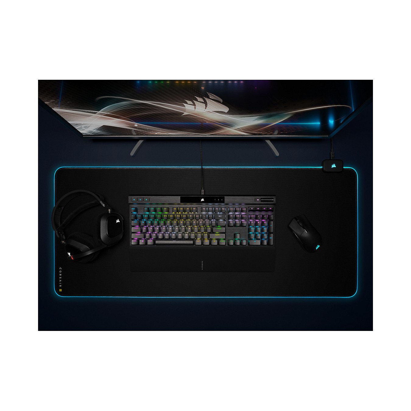 Buy Corsair K70 RGB PRO - Kabelgebunden - USB - Optomechanischer Schlüsselschalter - AZERTY - RGB-LED - Schwarz FR in Cyprus, Ni