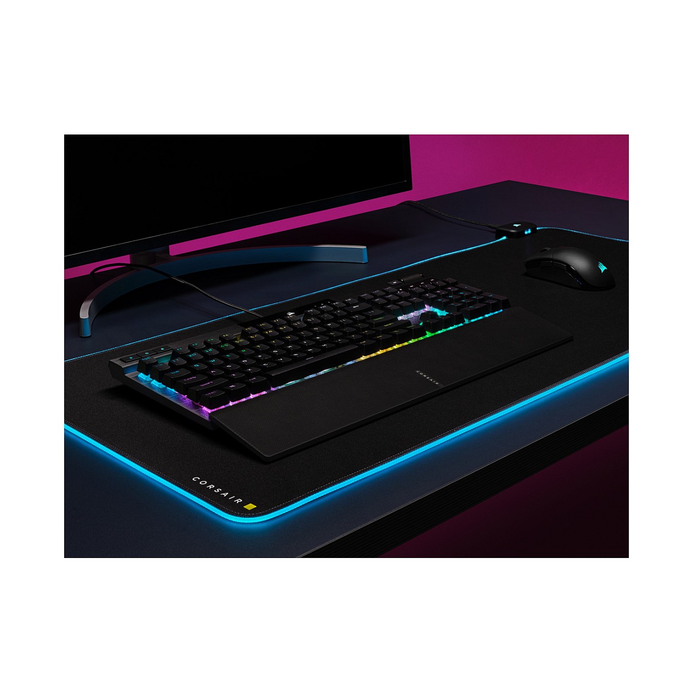 Buy Corsair K70 RGB PRO - Kabelgebunden - USB - Optomechanischer Schlüsselschalter - AZERTY - RGB-LED - Schwarz FR in Cyprus, Ni