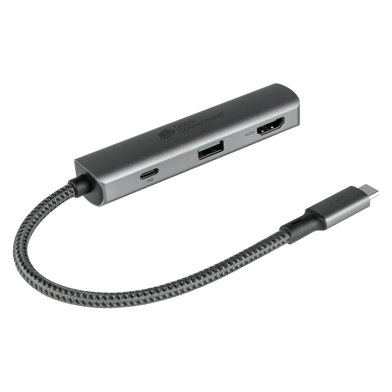 Buy GoodConnections HUB-C002A USB-C HUB 3-Port 1xHDMI 1xUSB-C 1xUSB 3.0 Anthrazit in Cyprus, Nicosia, Limassol, Larnaka, Pafos