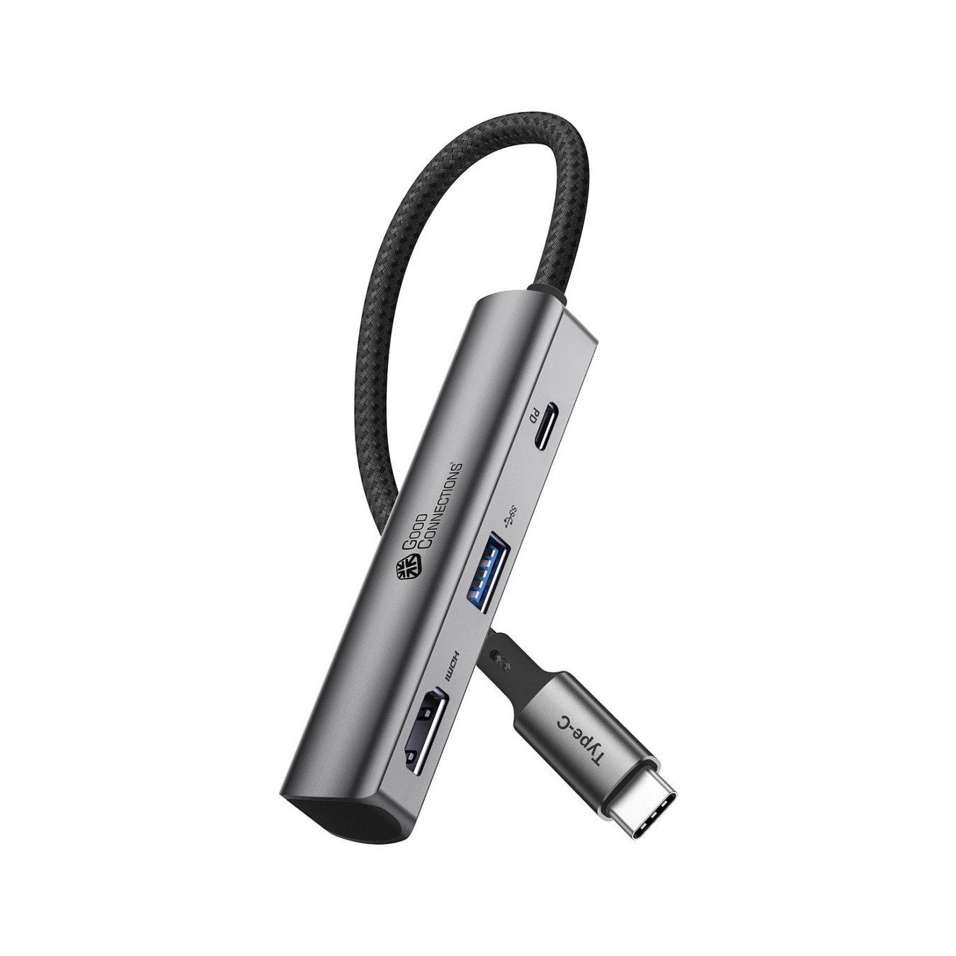 Buy GoodConnections HUB-C002A USB-C HUB 3-Port 1xHDMI 1xUSB-C 1xUSB 3.0 Anthrazit in Cyprus, Nicosia, Limassol, Larnaka, Pafos