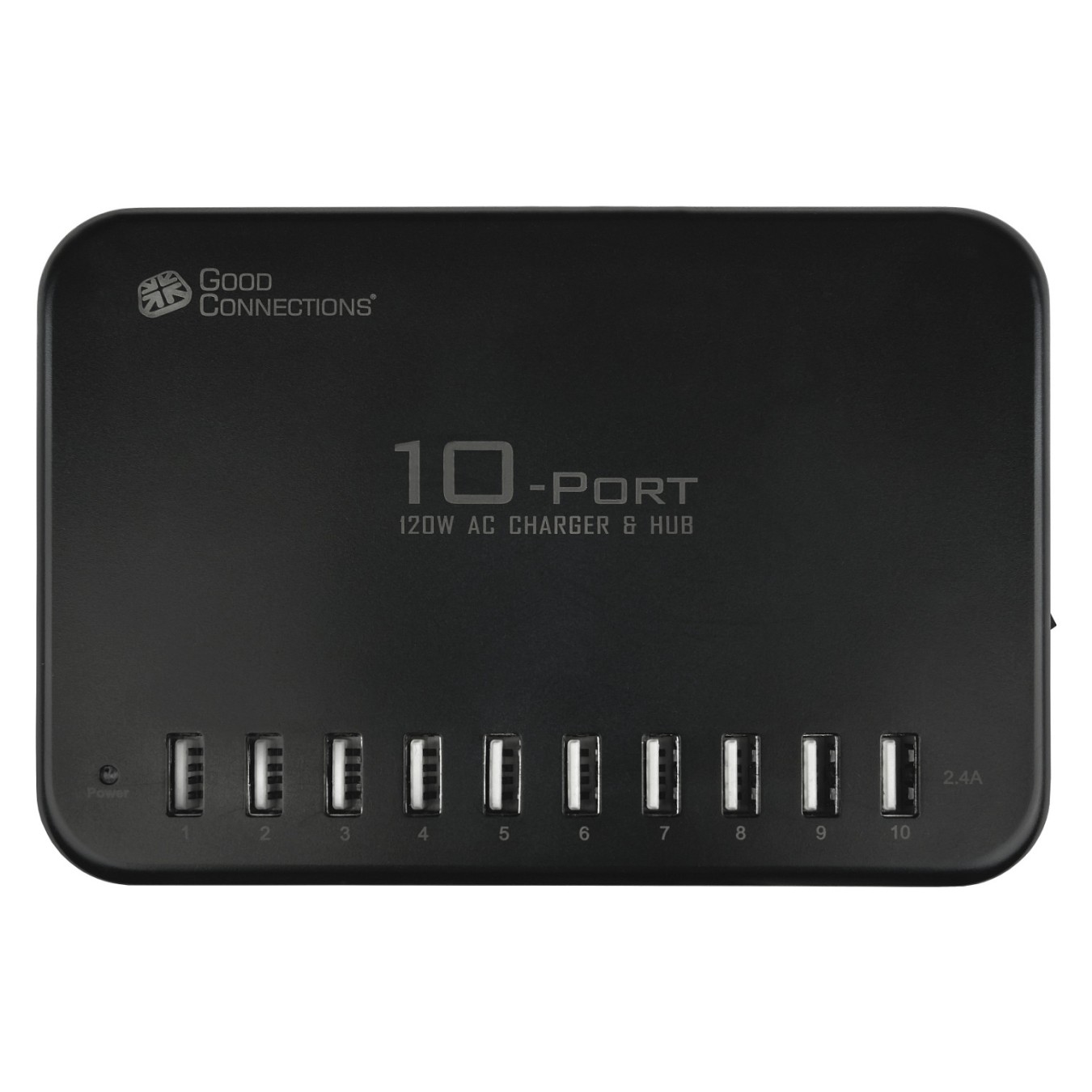 Buy GoodConnections USB Desktop Schnellladestation 120W 10-Port USB-A Schwarz in Cyprus, Nicosia, Limassol, Larnaka, Pafos