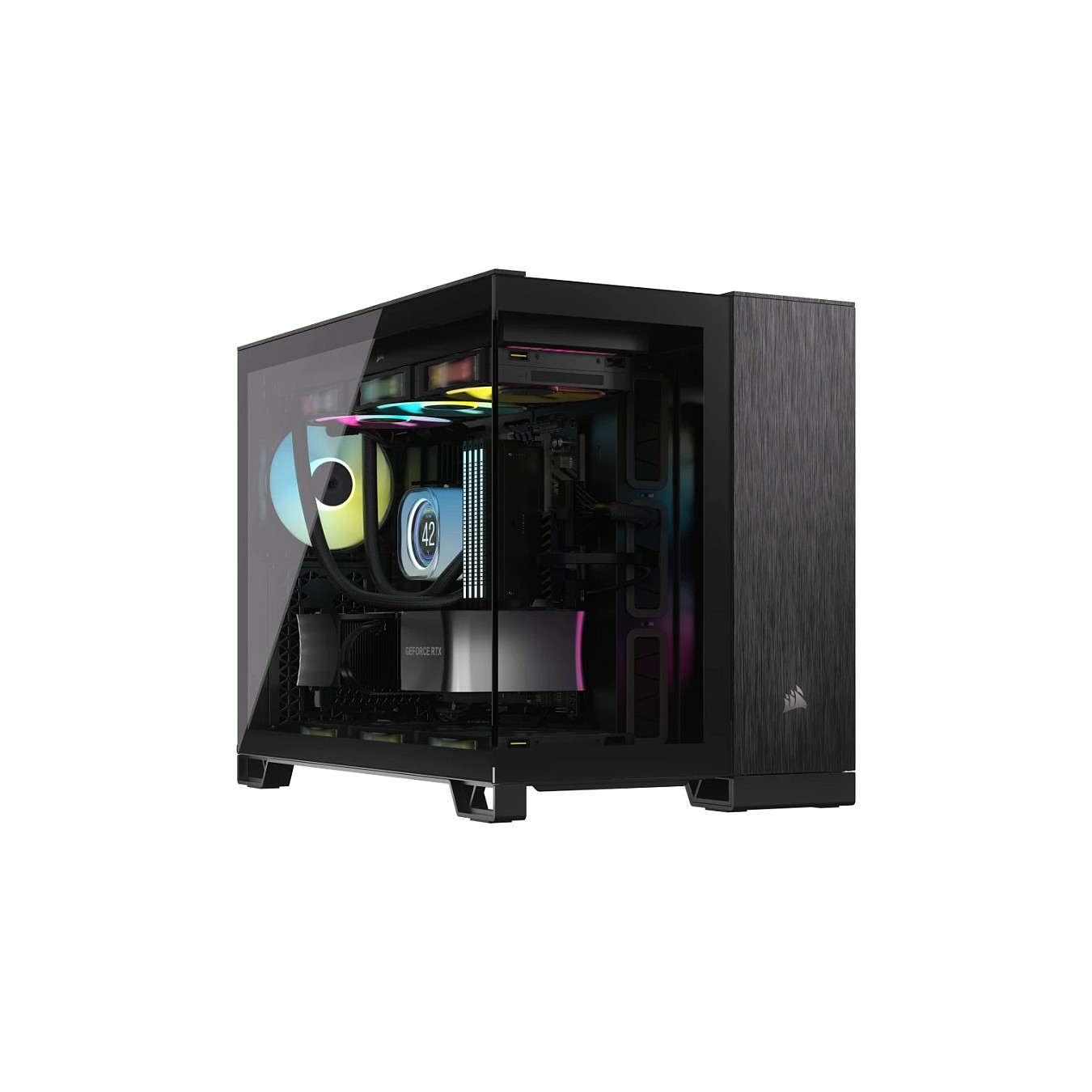 Buy CORSAIR mATX 2500X (Tempered Glass) Black Obsidian Alu in Cyprus, Nicosia, Limassol, Larnaka, Pafos