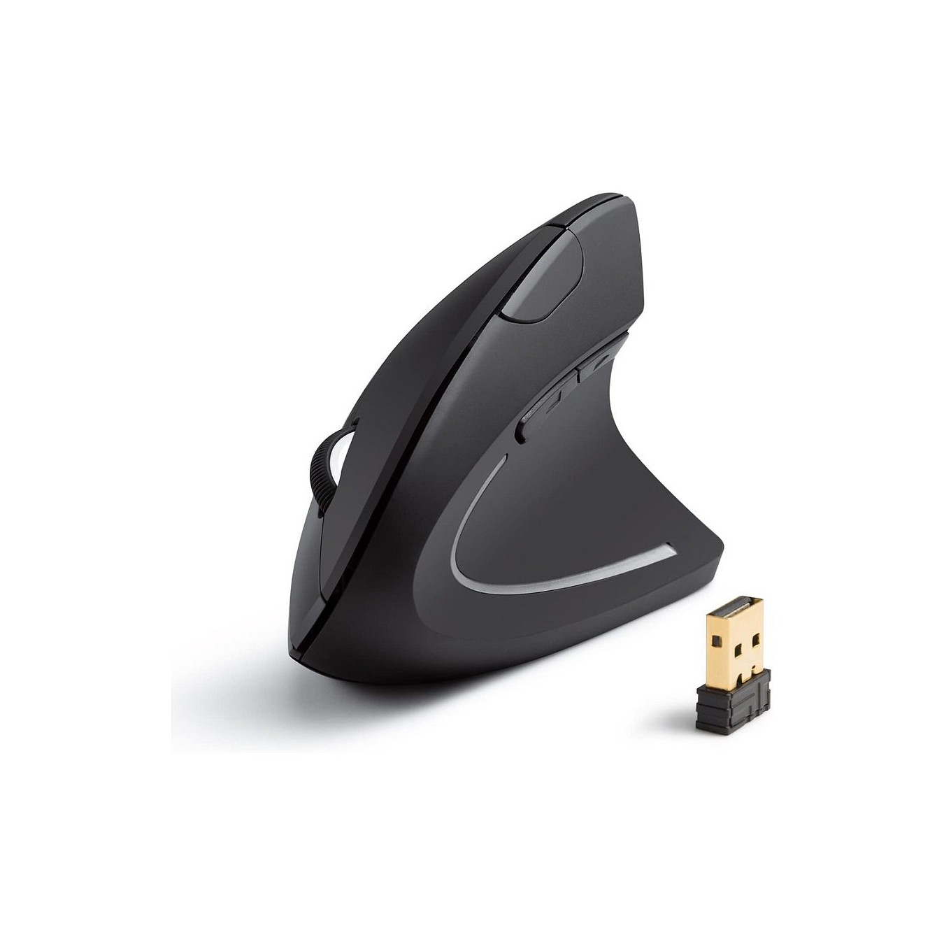 Buy ANKER A7852 kabellose vertikale 2.4G ergonomische Maus mit Nano USB-Dongle Vor Zurck-Tasten (2x AAA Batt. nicht entha... in 