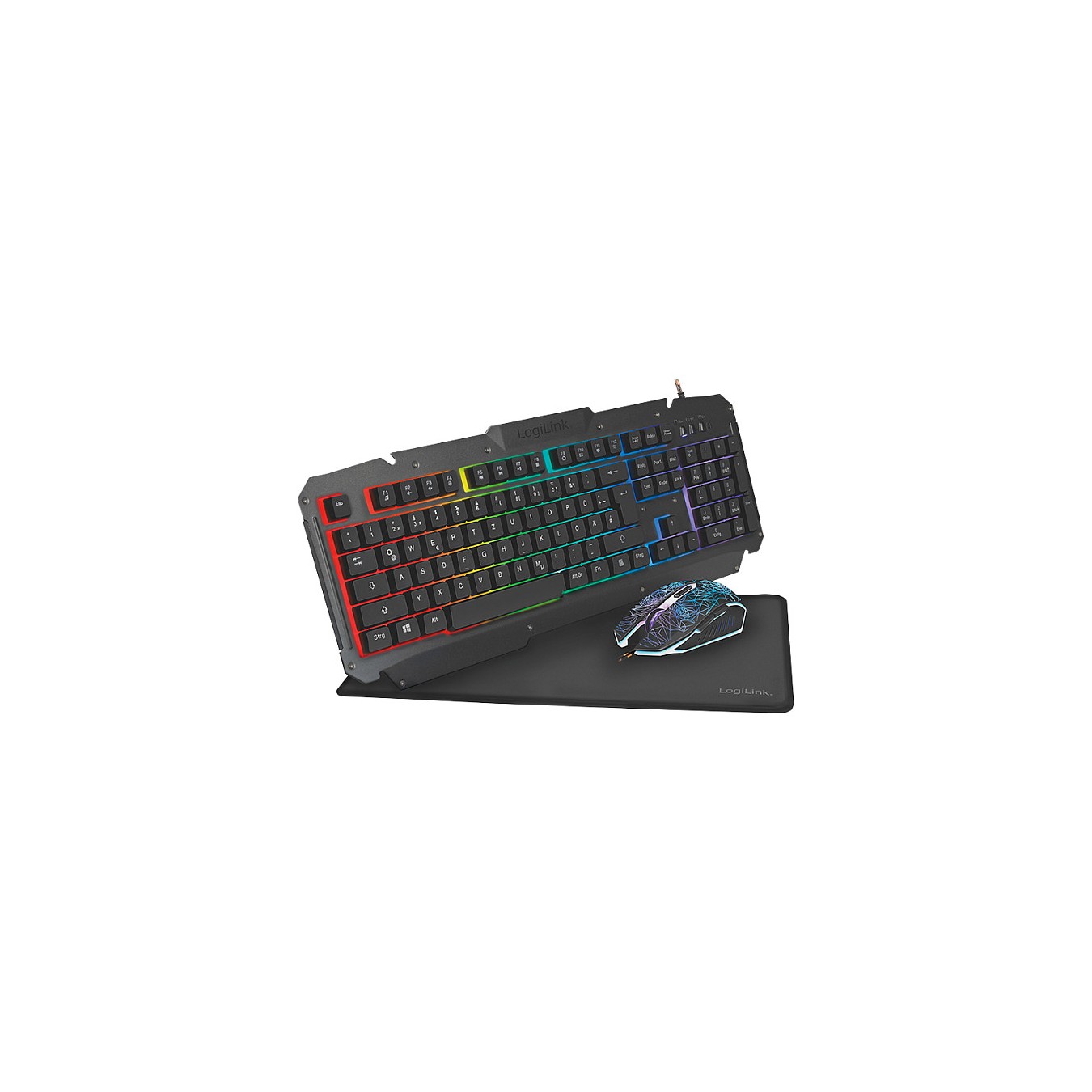 Buy Logilink Gaming-Set aus Tastatur, Maus und Mauspad in Cyprus, Nicosia, Limassol, Larnaka, Pafos
