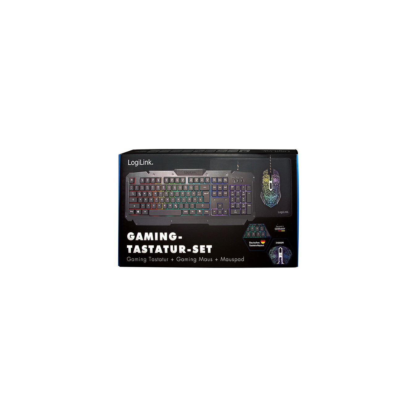 Buy Logilink Gaming-Set aus Tastatur, Maus und Mauspad in Cyprus, Nicosia, Limassol, Larnaka, Pafos