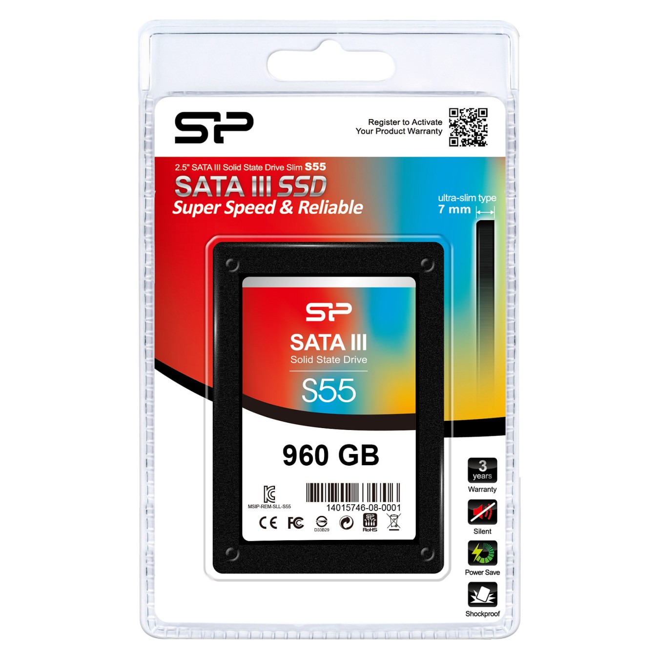 Buy 2,5' 960GB Silicon Power SATAIII S55 3D NAND Black in Cyprus, Nicosia, Limassol, Larnaka, Pafos