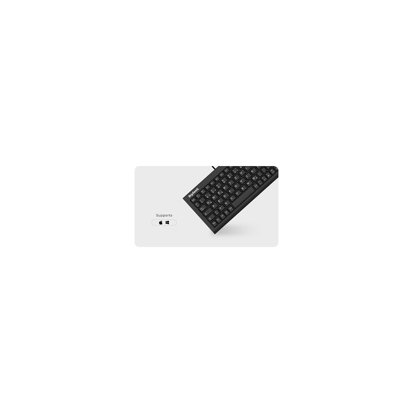 Buy KeySonic TAS ACK-3401U Corded (UK) Kompakt SoftSkin schwarz in Cyprus, Nicosia, Limassol, Larnaka, Pafos