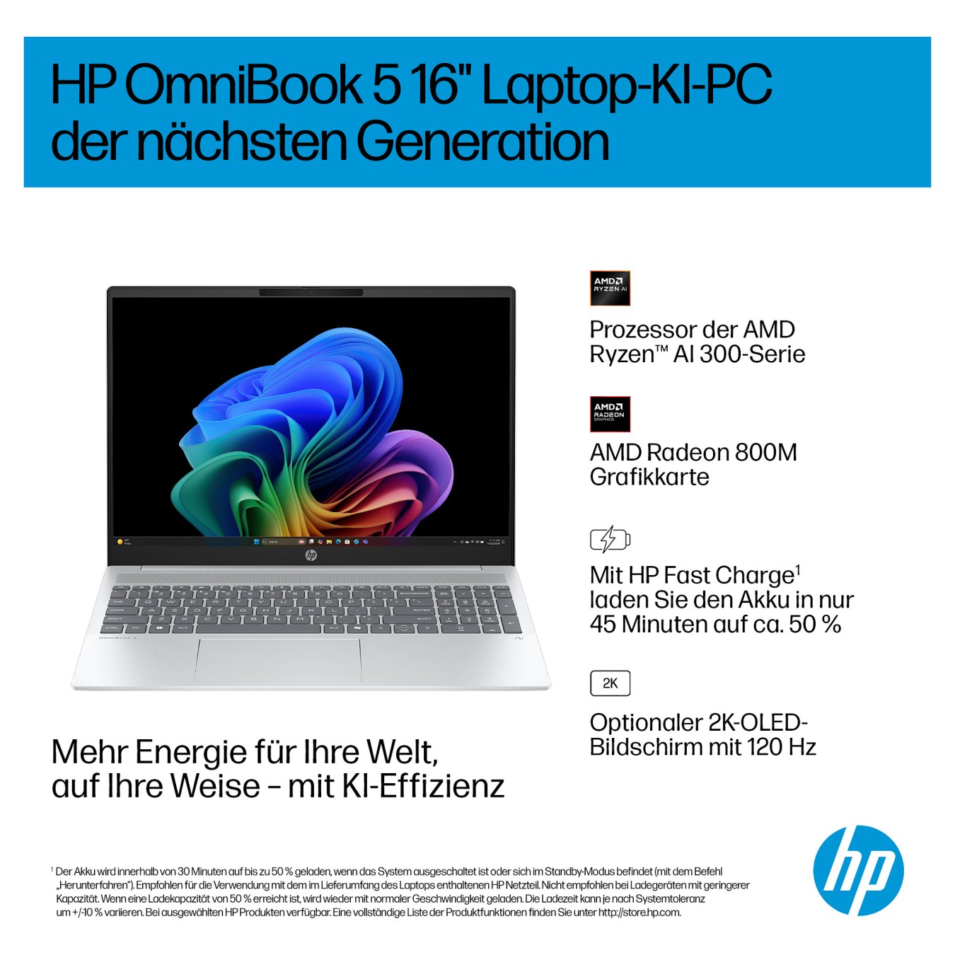 Buy HP OmniBook 5 16-ag1173ng RYZ AI 7 350 16GB 512SSD W11 Home in Cyprus, Nicosia, Limassol, Larnaka, Pafos
